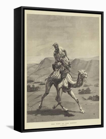 The Post of the Desert-Emile Jean Horace Vernet-Framed Stretched Canvas