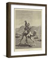 The Post of the Desert-Emile Jean Horace Vernet-Framed Giclee Print