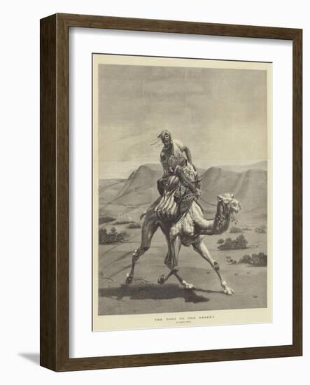 The Post of the Desert-Emile Jean Horace Vernet-Framed Giclee Print