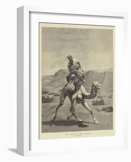 The Post of the Desert-Emile Jean Horace Vernet-Framed Giclee Print