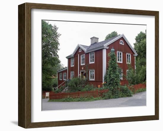 The Post Office from Smaland, Skansen, Stockholm, Sweden-Peter Thompson-Framed Photographic Print