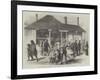 The Post Office of Auckland, New Zealand, Arrival of the Home Mails-null-Framed Giclee Print