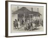 The Post Office of Auckland, New Zealand, Arrival of the Home Mails-null-Framed Giclee Print