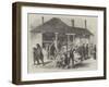 The Post Office of Auckland, New Zealand, Arrival of the Home Mails-null-Framed Giclee Print