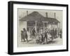 The Post Office of Auckland, New Zealand, Arrival of the Home Mails-null-Framed Giclee Print
