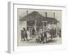 The Post Office of Auckland, New Zealand, Arrival of the Home Mails-null-Framed Giclee Print