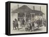 The Post Office of Auckland, New Zealand, Arrival of the Home Mails-null-Framed Stretched Canvas