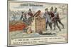 The Postal Balloon Le Galilee Is Captured at Chartres by German Uhlans after Flying from Paris-null-Mounted Giclee Print