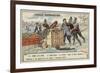 The Postal Balloon Le Galilee Is Captured at Chartres by German Uhlans after Flying from Paris-null-Framed Giclee Print