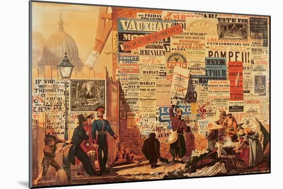 The Poster Man, 1835-John Orlando Parry-Mounted Giclee Print