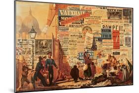 The Poster Man, 1835-John Orlando Parry-Mounted Giclee Print