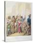 The Posters, from 'Tableau De Paris', 1815-30-Georg Emanuel Opitz-Stretched Canvas