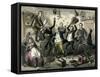 The Posthumous Papers of the Pickwick Club by Dickens-Hablot Knight Browne-Framed Stretched Canvas