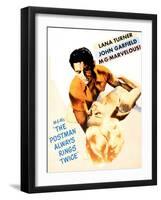 The Postman Always Rings Twice, John Garfield, Lana Turner, 1946-null-Framed Art Print