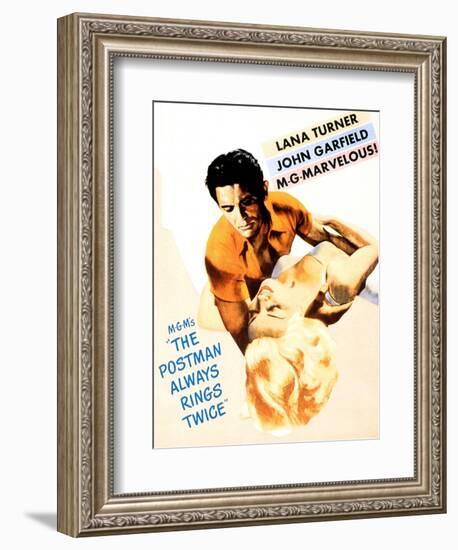 The Postman Always Rings Twice, John Garfield, Lana Turner, 1946-null-Framed Art Print