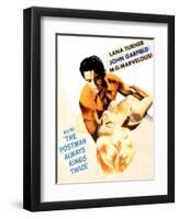 The Postman Always Rings Twice, John Garfield, Lana Turner, 1946-null-Framed Art Print