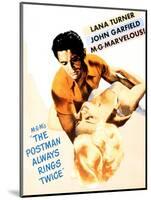 The Postman Always Rings Twice, John Garfield, Lana Turner, 1946-null-Mounted Art Print