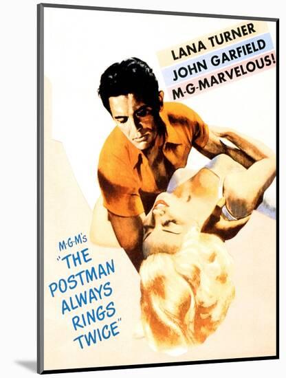 The Postman Always Rings Twice, John Garfield, Lana Turner, 1946-null-Mounted Art Print