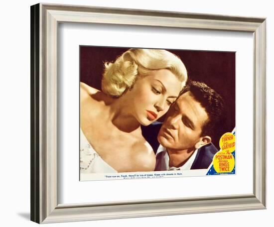 The Postman Always Rings Twice, Lana Turner, John Garfield, 1945-null-Framed Art Print