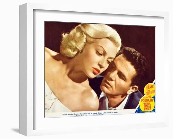 The Postman Always Rings Twice, Lana Turner, John Garfield, 1945-null-Framed Art Print