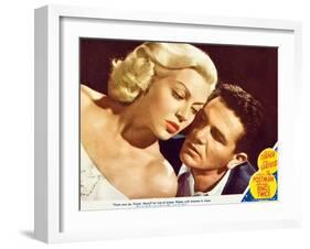 The Postman Always Rings Twice, Lana Turner, John Garfield, 1945-null-Framed Art Print