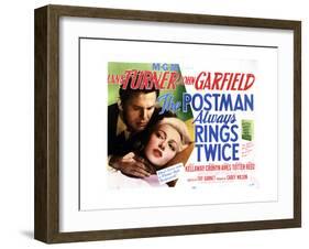 The Postman Always Rings Twice, Lana Turner, John Garfield, 1946-null-Framed Giclee Print