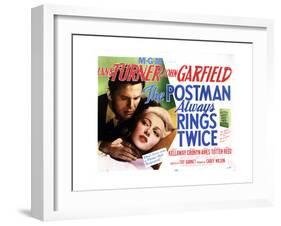 The Postman Always Rings Twice, Lana Turner, John Garfield, 1946-null-Framed Giclee Print