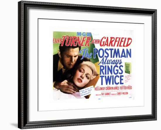 The Postman Always Rings Twice, Lana Turner, John Garfield, 1946-null-Framed Giclee Print