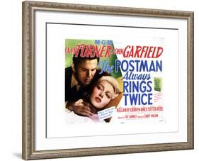 The Postman Always Rings Twice, Lana Turner, John Garfield, 1946-null-Framed Giclee Print