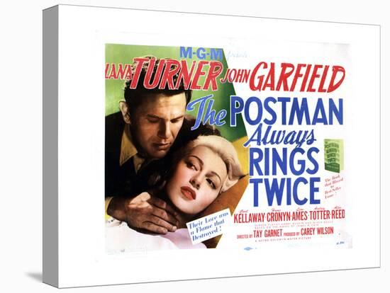 The Postman Always Rings Twice, Lana Turner, John Garfield, 1946-null-Stretched Canvas