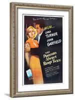 The Postman Always Rings Twice, Lana Turner, John Garfield, 1946-null-Framed Art Print