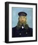 The Postman: Joseph Roulin-Vincent van Gogh-Framed Art Print