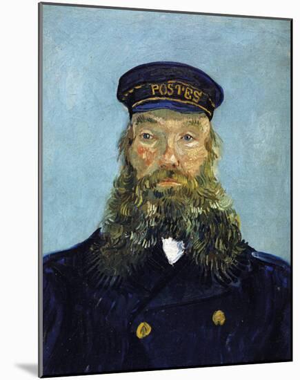 The Postman: Joseph Roulin-Vincent van Gogh-Mounted Art Print