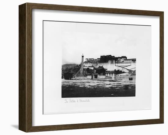 The Potala and Monolith, Lhasa, Tibet, 1903-04-John Claude White-Framed Giclee Print