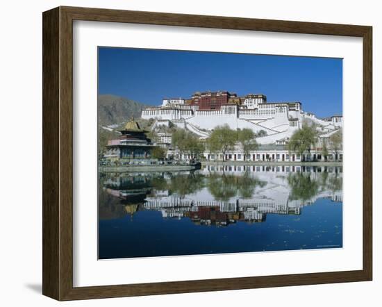 The Potala Palace and Reflection, Lhasa, Tibet, China, Asia-Gavin Hellier-Framed Photographic Print