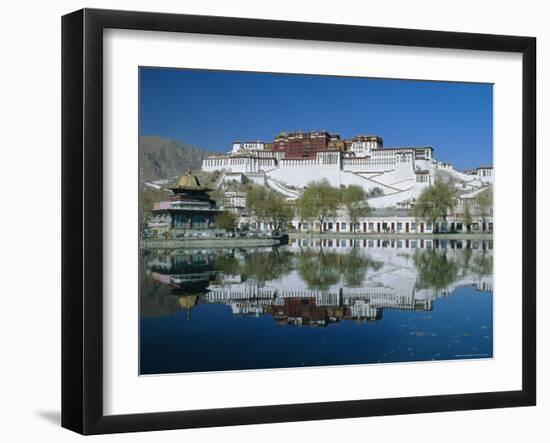 The Potala Palace and Reflection, Lhasa, Tibet, China, Asia-Gavin Hellier-Framed Photographic Print