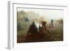 The Potato Diggers-William Brock-Framed Art Print