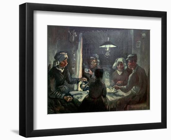 The potato-eaters; 1885 Cat. No. 196.-Vincent van Gogh-Framed Giclee Print