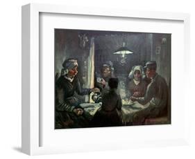 The potato-eaters; 1885 Cat. No. 196.-Vincent van Gogh-Framed Giclee Print