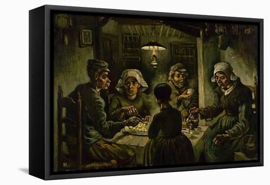 The Potato Eaters, 1885-Vincent van Gogh-Framed Stretched Canvas