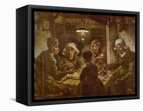 The Potato Eaters, 1885-Vincent van Gogh-Framed Stretched Canvas