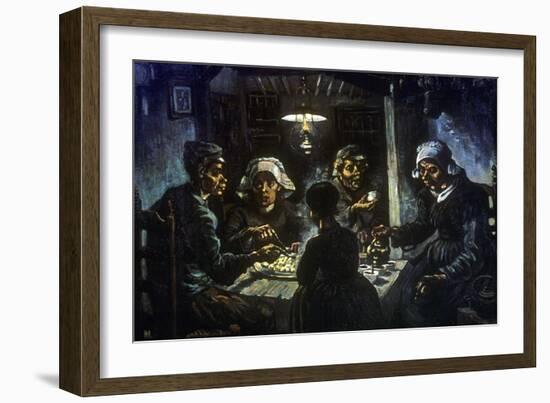 The Potato Eaters, 1885-Vincent van Gogh-Framed Giclee Print