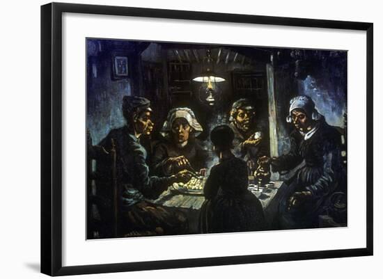 The Potato Eaters, 1885-Vincent van Gogh-Framed Giclee Print