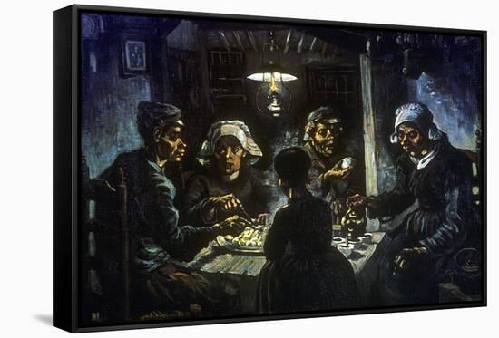 The Potato Eaters, 1885-Vincent van Gogh-Framed Stretched Canvas