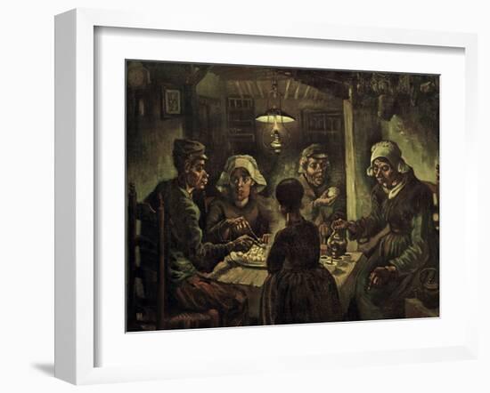 The Potato Eaters-Vincent van Gogh-Framed Giclee Print