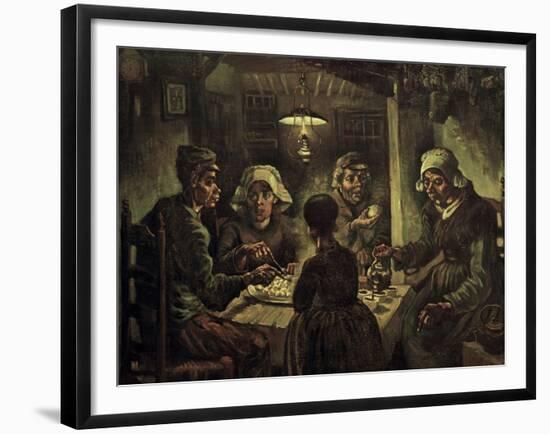 The Potato Eaters-Vincent van Gogh-Framed Giclee Print