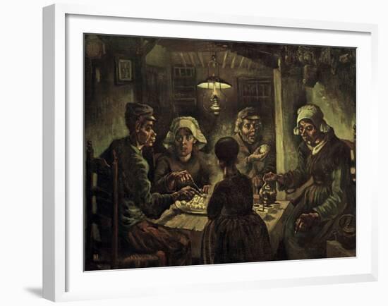 The Potato Eaters-Vincent van Gogh-Framed Giclee Print