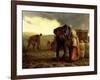 The Potato Harvest, 1855-Jean-François Millet-Framed Giclee Print