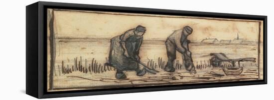 The Potato Harvest, from a Series of Four Drawings Representing the Four Seasons-Vincent van Gogh-Framed Stretched Canvas