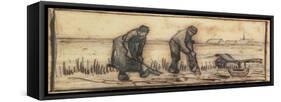 The Potato Harvest, from a Series of Four Drawings Representing the Four Seasons-Vincent van Gogh-Framed Stretched Canvas